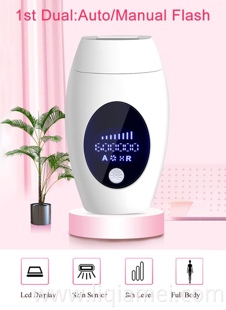 600,000 Electronic counting fast ipl mini laser machine hair removal device